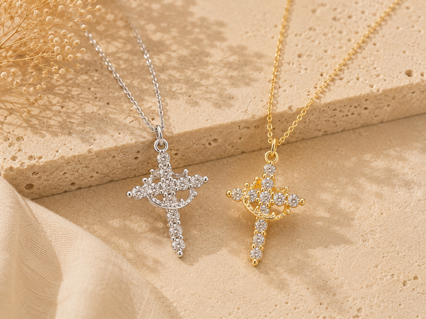Manel | SS Necklace - Crowned in Faith