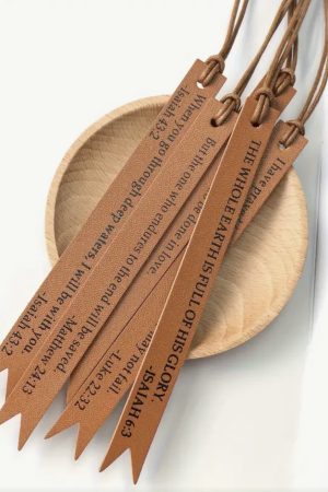 Manel | Leather Bookmark - Christian Verse