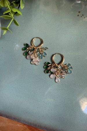 Manel | Earrings Stanless Steel - Colorful Waterfall