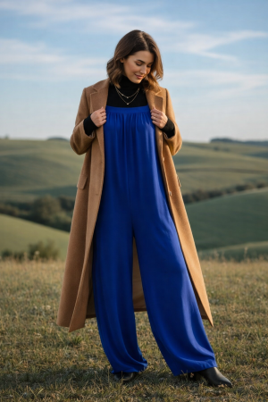 Manel | Jumpsuit - Boho Loose Fit (Blue)
