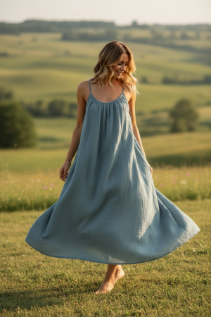 Manel | Dress - Boho Basic (Sage)