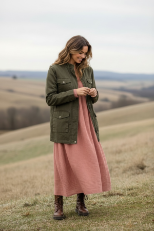 Manel | Dress - Boho Basic (Tangerine)