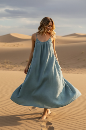 Manel | Dress - Boho Basic (Sage)