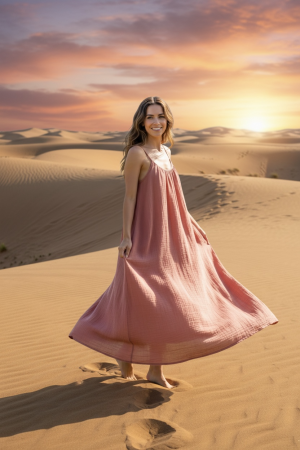 Manel | Dress - Boho Basic (Tangerine)
