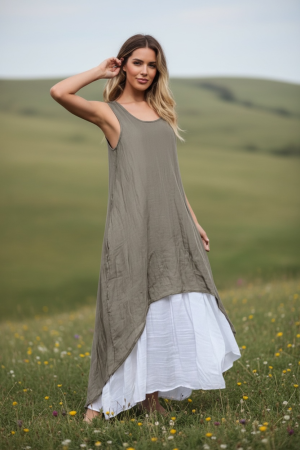 Manel | Dress - Country Girl (Taupe)