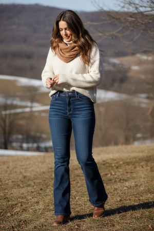 Manel | Denim - Dark Wash Bootleg