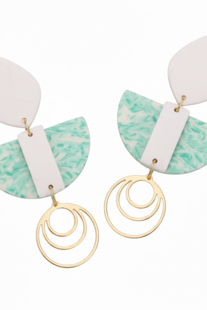 Manel | Stud - Turquoise 3 Circle