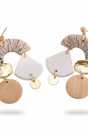 Manel | Stud - Mixed Brown Shapes