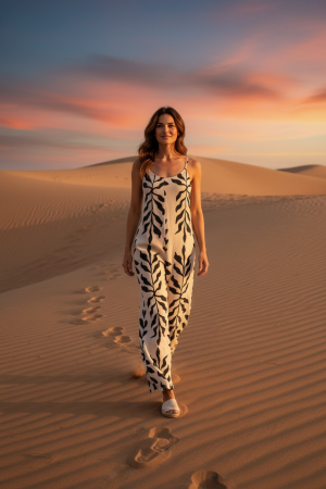 Manel | Jumpsuit - Paradise (Black)