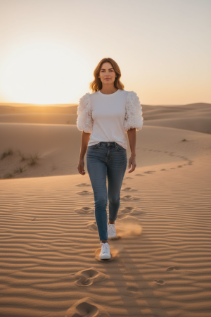 Manel | Top - Clouds (White)
