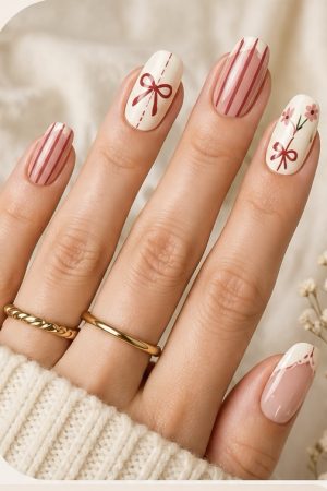 Manel | Press On Nails - Blush Bloom