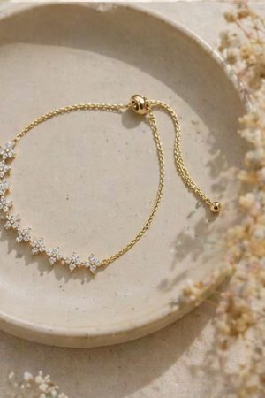 Manel | Stainless Steel Bracelet - Blossom Spark (Gold)