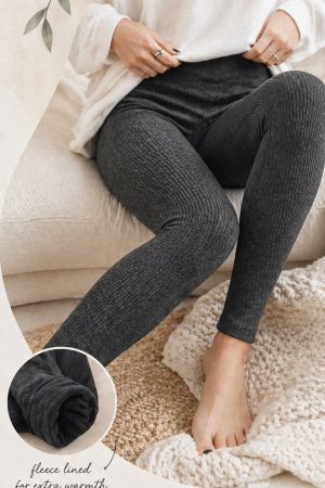 Manel | Leggings - Ribbed Fleece Lined