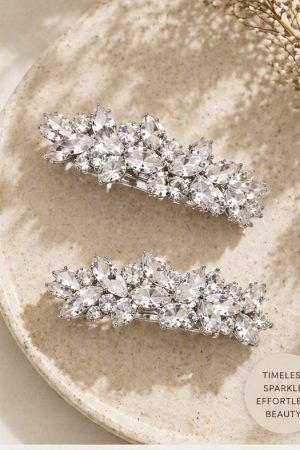 Manel | Hair Clip - Celeste Crystal