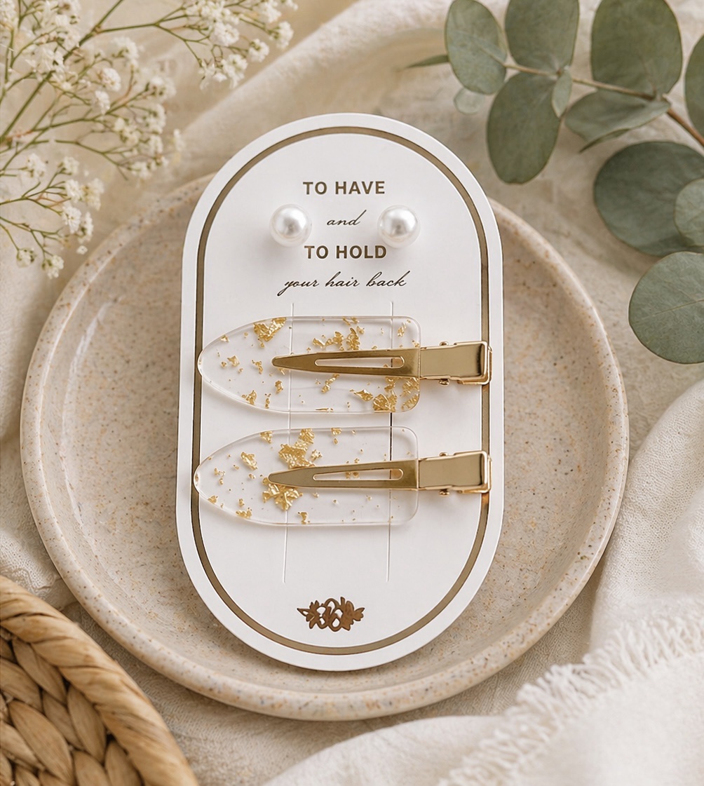 Manel | Wedding - Hair Clips & Earrings