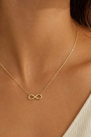 Manel | Stainless Steel Necklace - Infinity Grace (Gold)