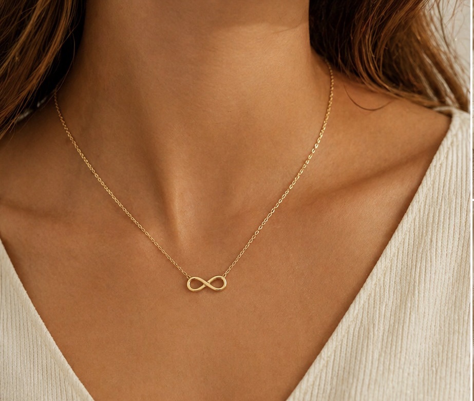 Manel | Stainless Steel Necklace - Infinity Grace (Gold)