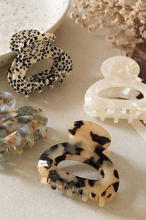 Manel | Hair Claw - Mini Marble