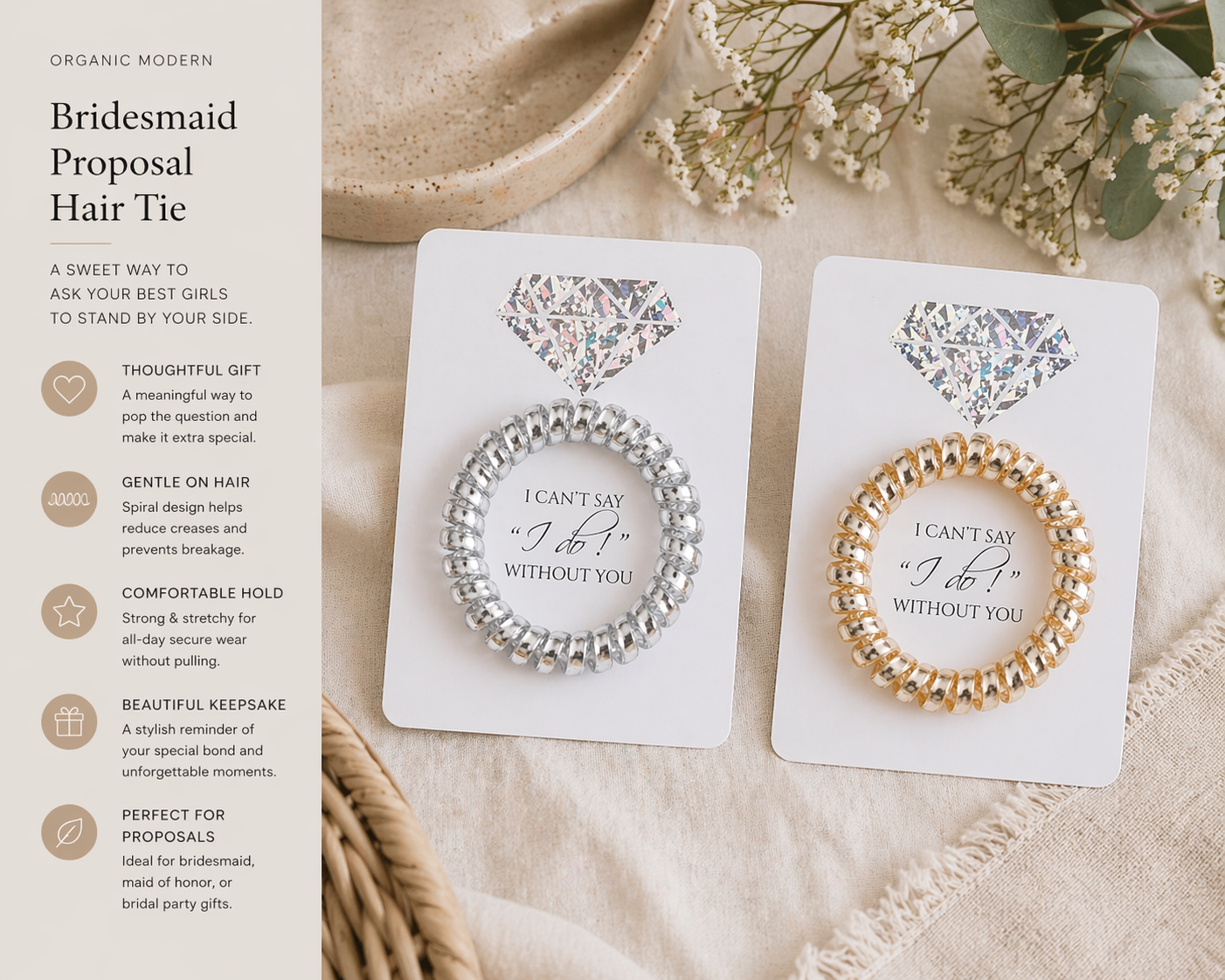 Manel | Wedding - Bridesmaid Hair Tie - Image 2