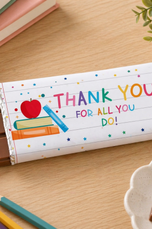 Manel | Teacher Gift - Chocolate Wrapper