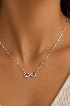 Manel | Stainless Steel Necklace - Infinity Grace (Silver)