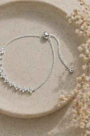 Manel | Stainless Steel Bracelet - Blossom Spark (Silver)