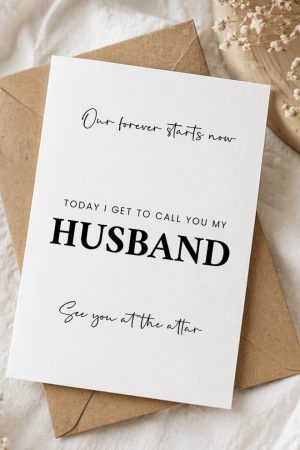 Manel | Weddings - Husband Card