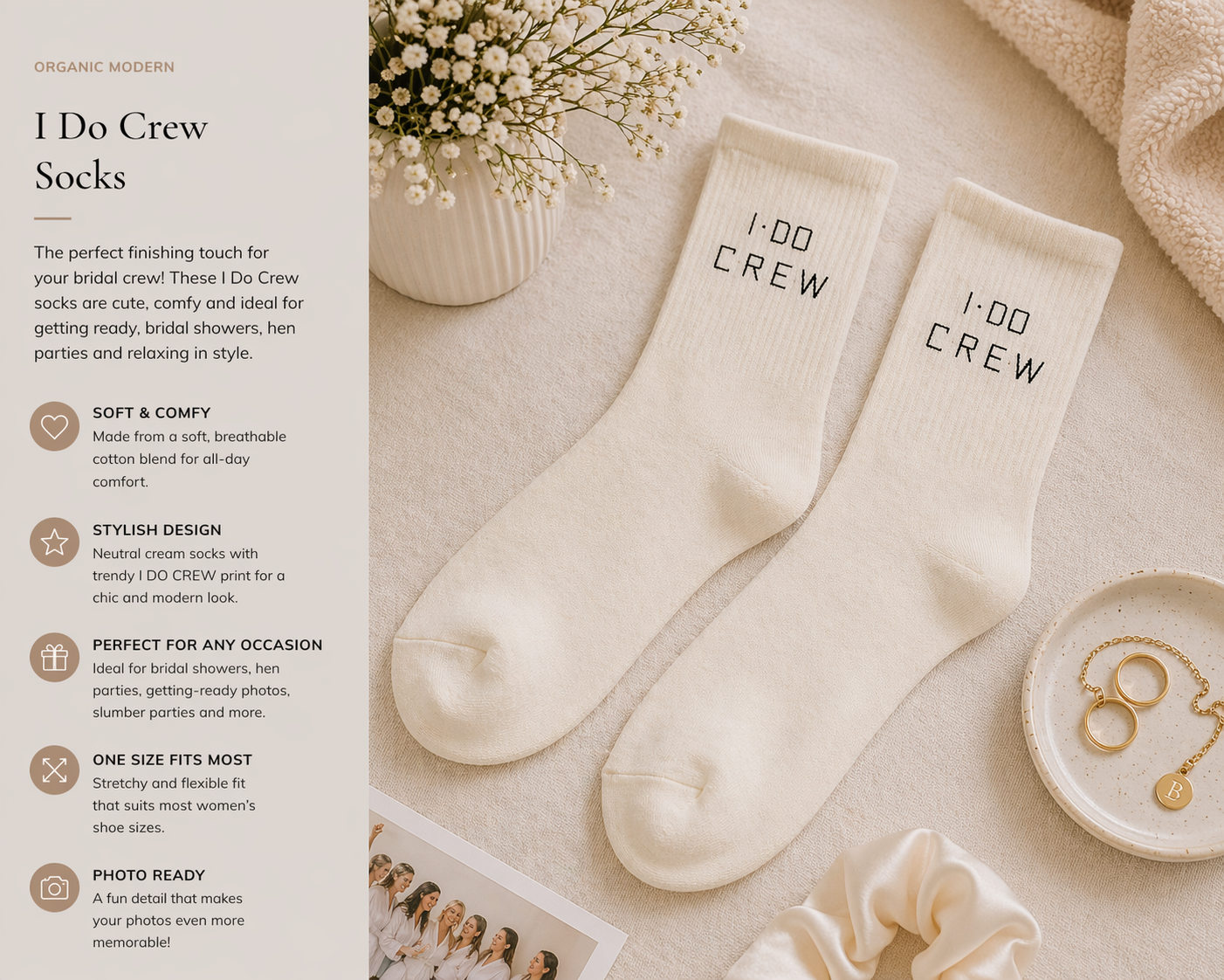 Manel | Wedding - I Do Crew Socks - Image 2