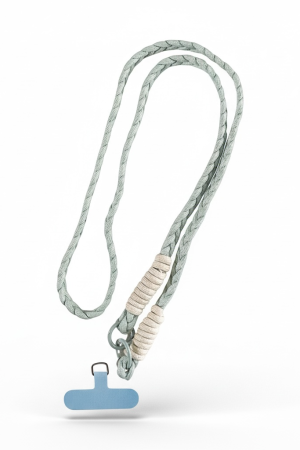 Manel | Cellphone Strap - Blue Braid