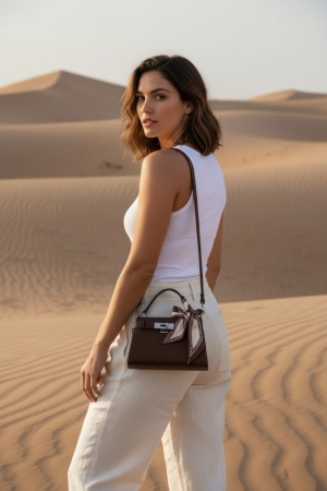 Manel | Handbag - Mocha Silk