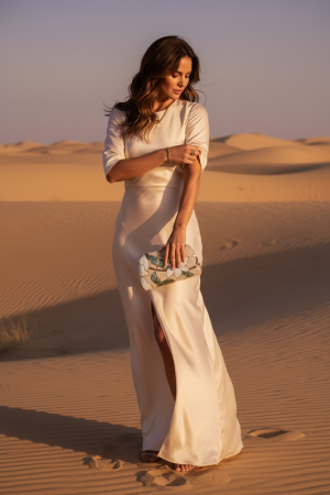 Manel | Clutch - Ivory Garden