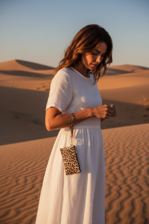 Manel | Wristlet Wallet - Luna Leopard