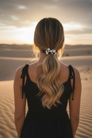 Manel  | Hair Tie - Pearl Halo