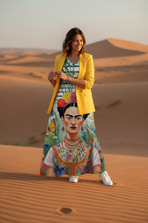 Manel | Dress - Frida Kahlo Stripes