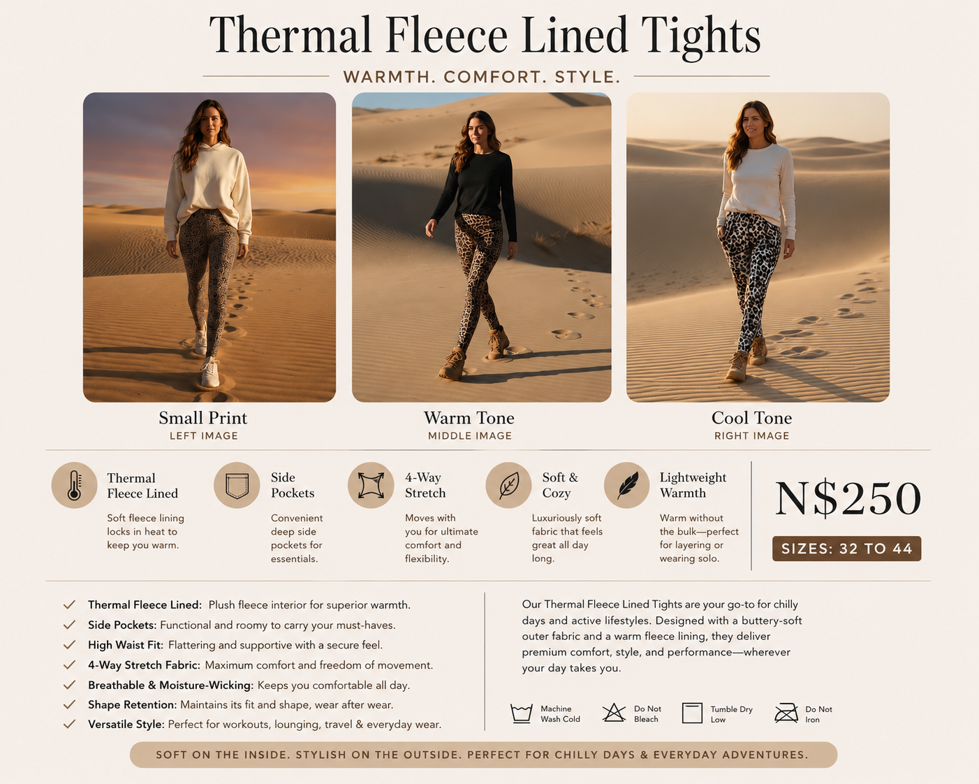 Manel | Tights - Wild Luxe Fleece - Image 4