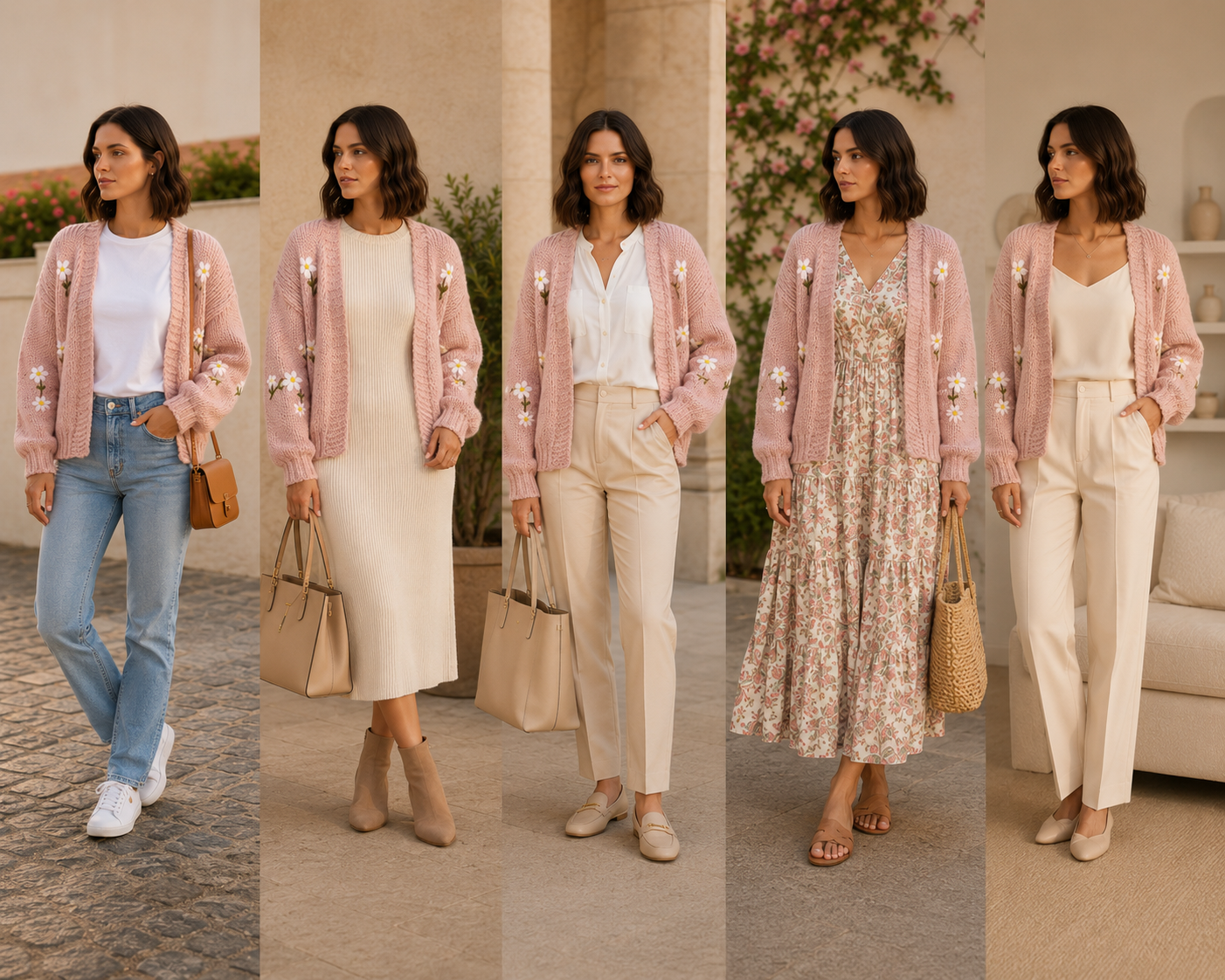 Manel | Knitwear - Soft Meadow Knit (Soft Pink) - Image 3