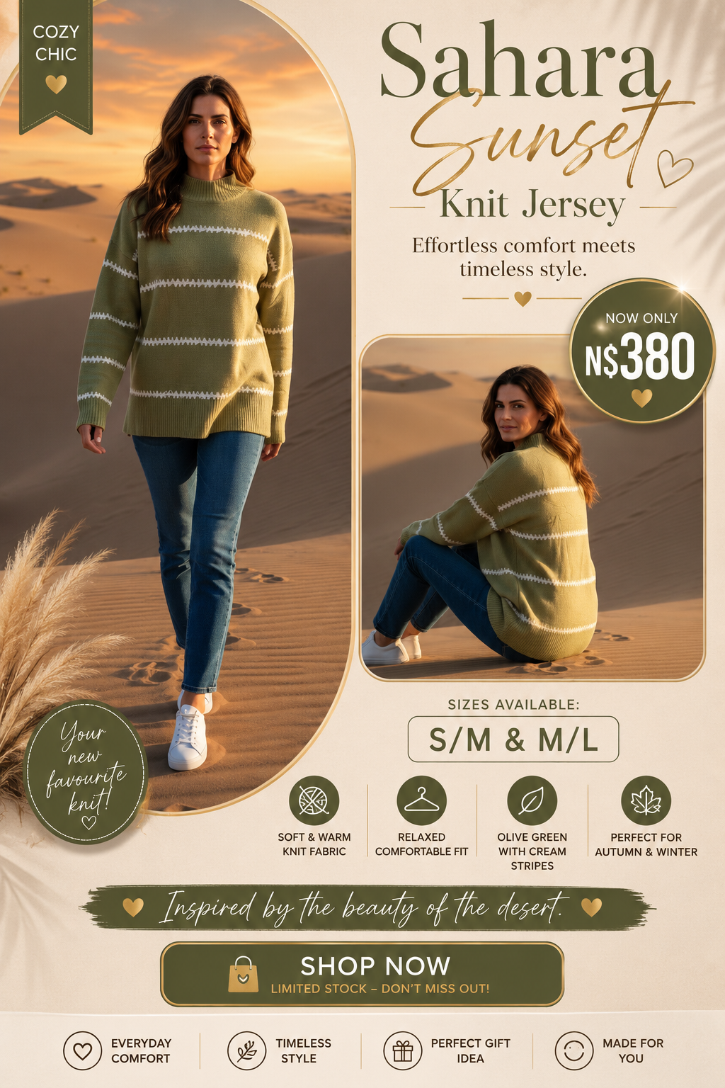Manel | Knitwear - Sahara Sunset - Image 3
