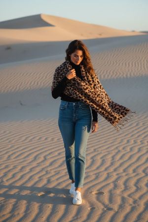 Manel | Scarf - Cashmere Leopard 1