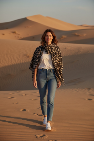 Manel | Scarf - Cashmere Leopard 2