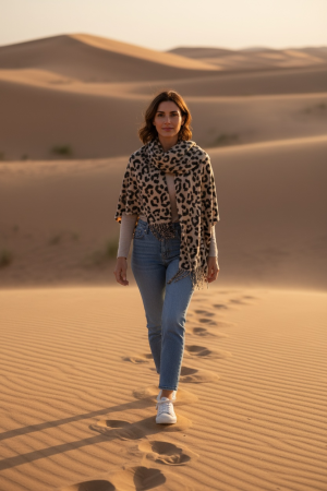Manel | Scarf - Cashmere Leopard 3