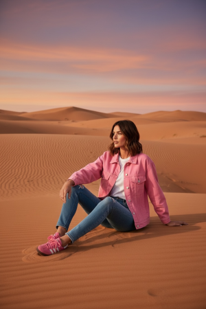 Manel | Denim - Pink Desert Jacket