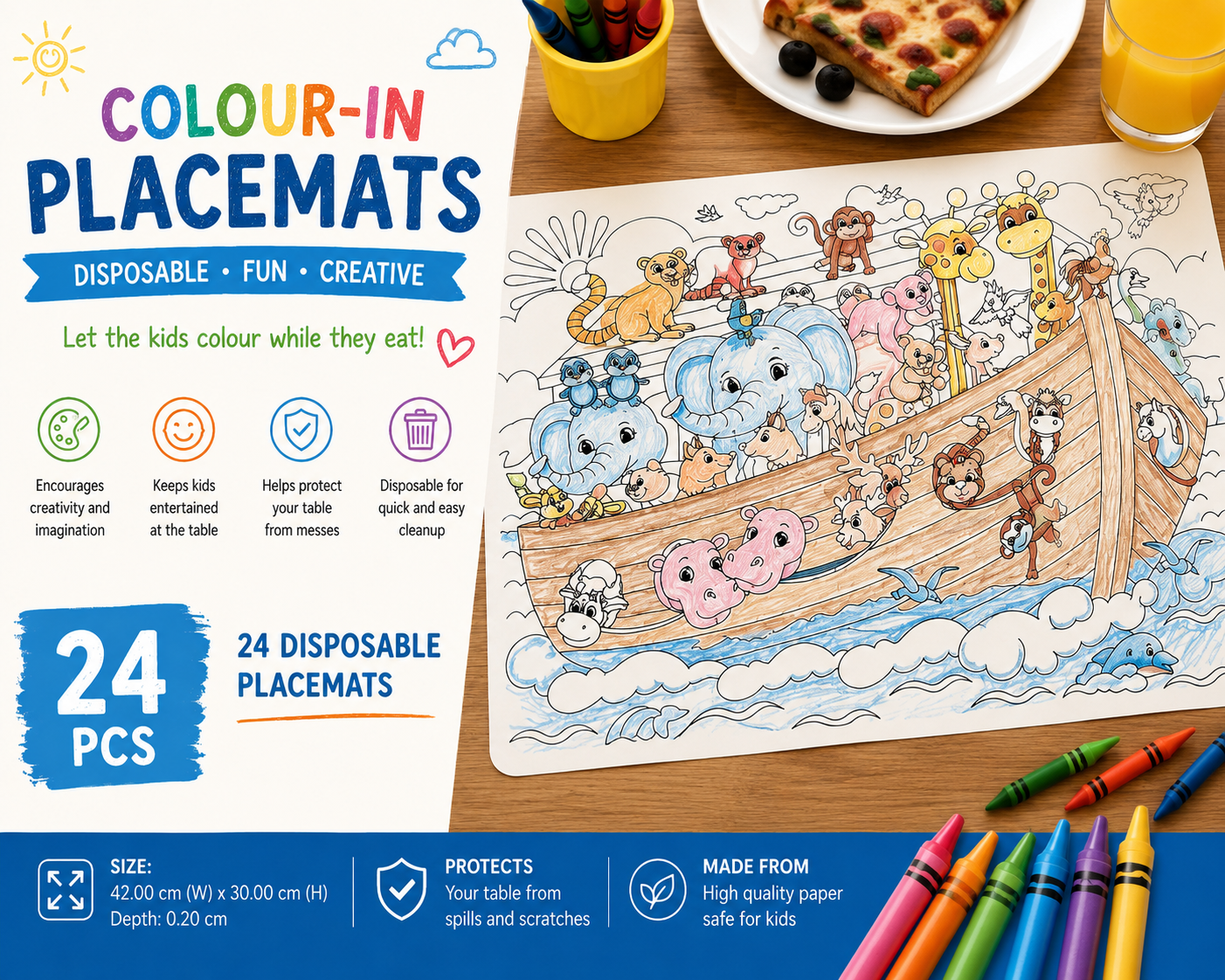 Manel | Placemats - Disposable (24pcs) - Image 2