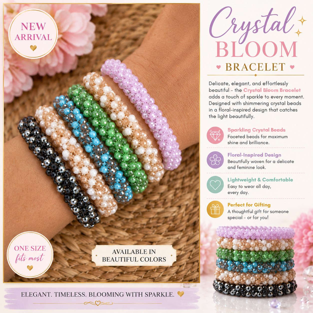 Manel | Bracelet - The Crystal Bloom Collection - Image 2