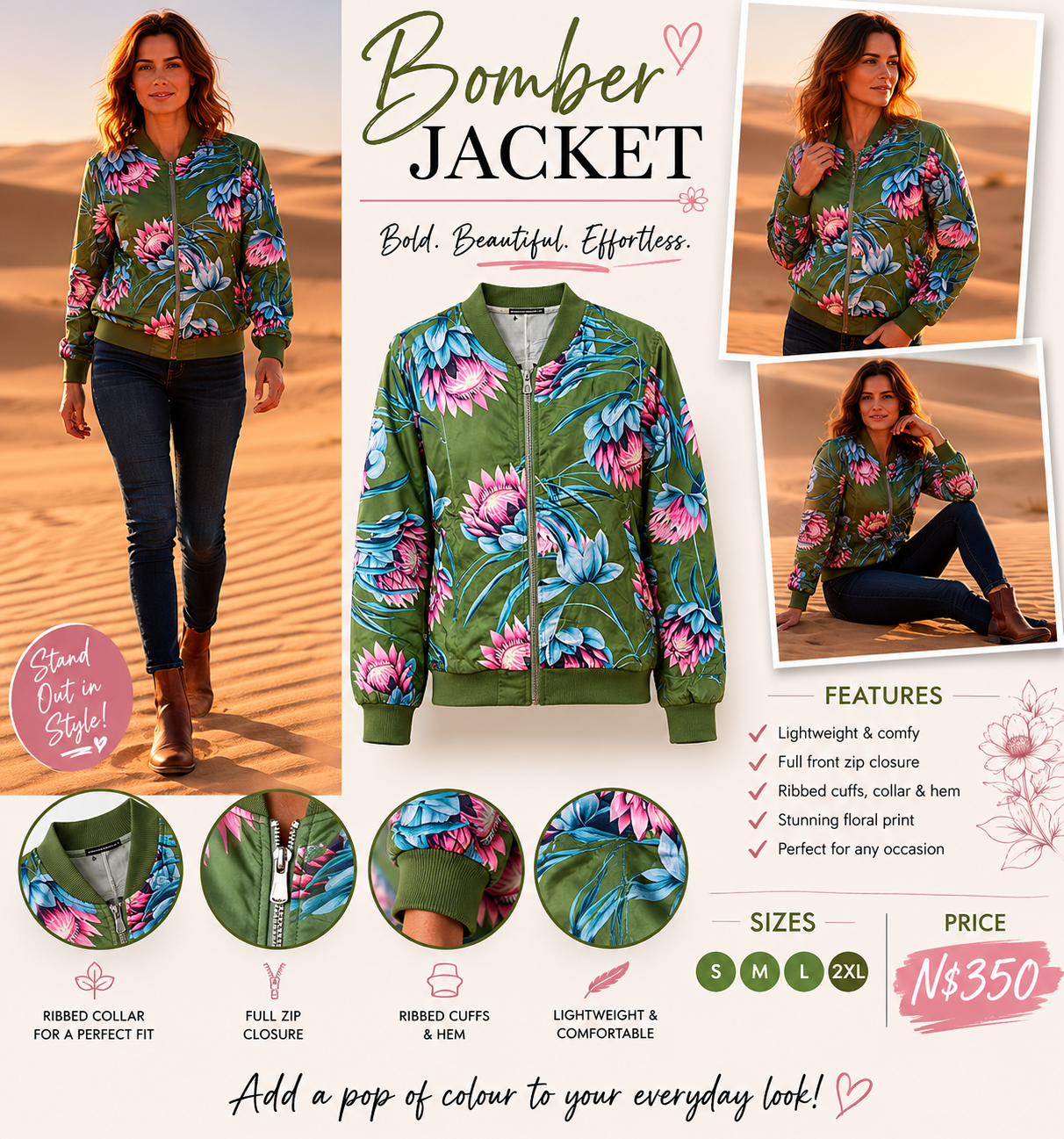 Manel | Jacket - Protea Bomber Jacket - Image 3