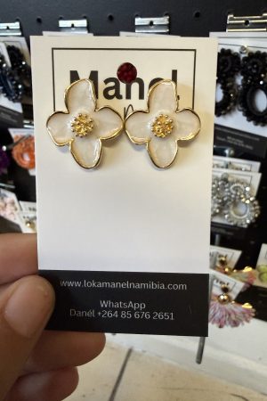 Manel | Stainless Steel Stud - Pearl Flower