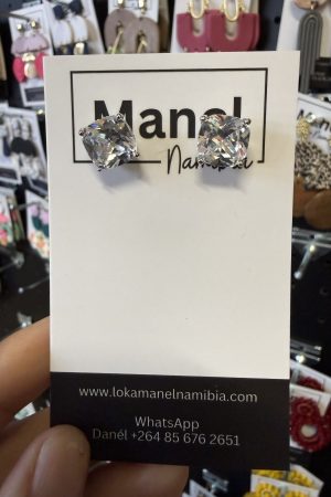 Manel | Stainless Steel Stud - Big Bling (Silver)