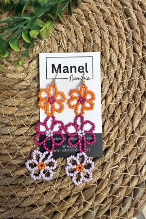 Manel | Hanging- Handmade Beads Flower