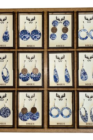 Manel | Earrings - Porcelain Bloom (Gift Box)