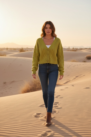 Manel | Knitwear - Cable Knit Crop