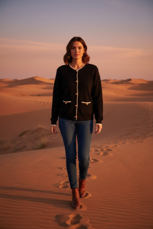 Manel | Knitwear - Preppy Girl (Black)